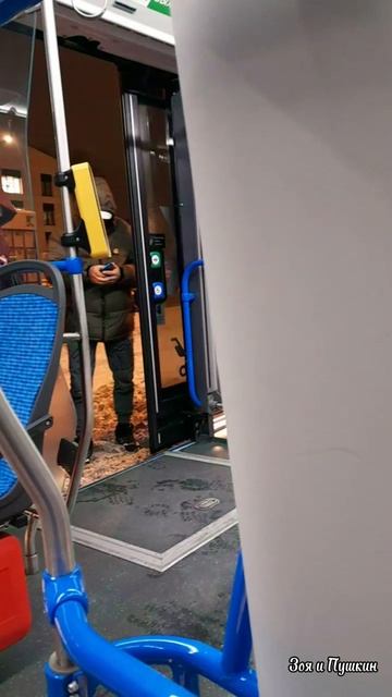 Как в метро. Двери электробуса. смотреть онлайн