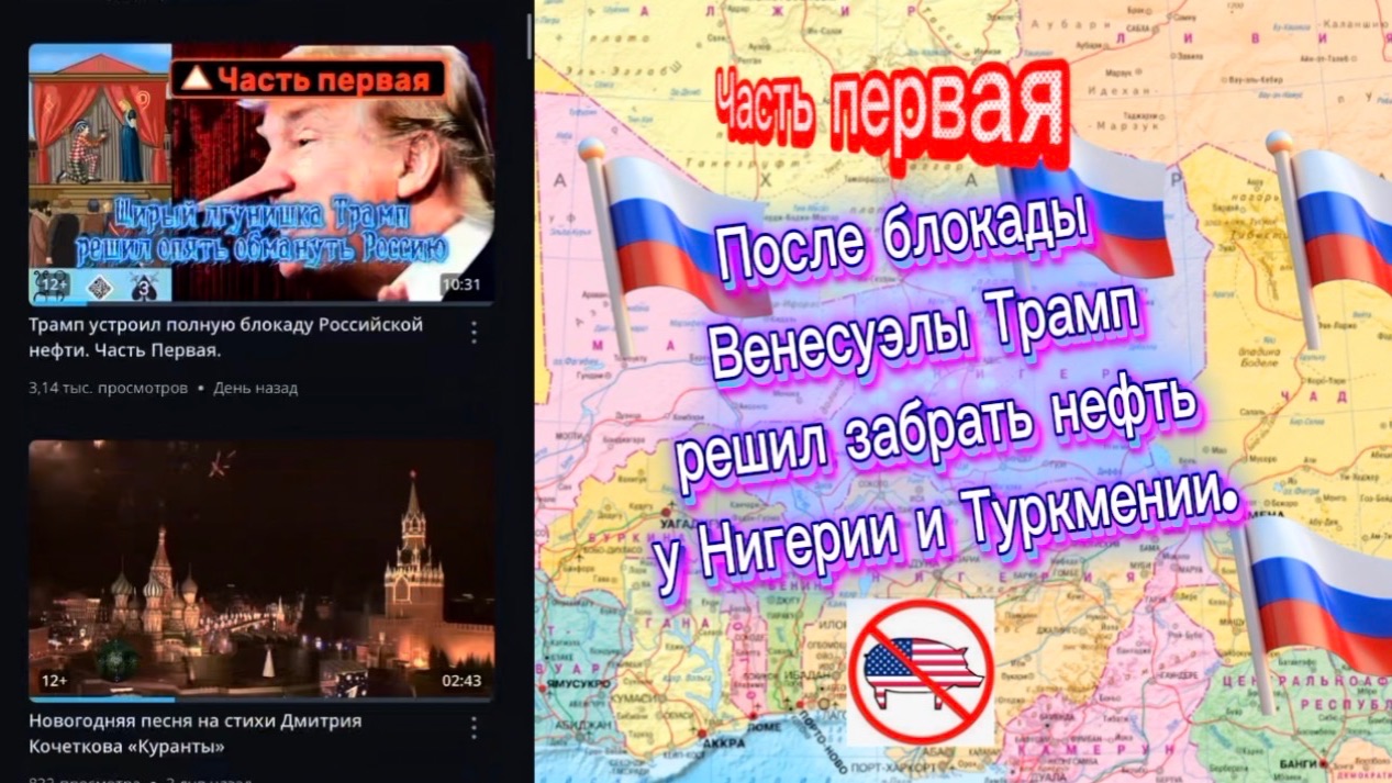 Часть первая. После блокады Венесуэлы Трамп решил забрать нефть у Нигерии и Туркмении. смотреть онлайн
