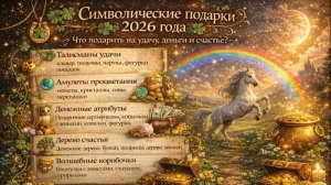 🎁 Символические подарки 2026 года 🐎🔥 Что подарить на удачу, деньги и счастье