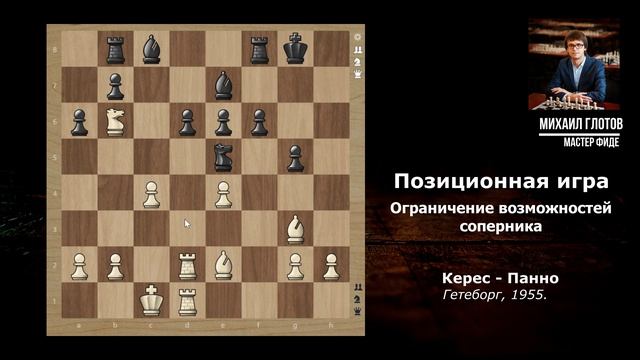 Уроки позиционной игры. Ограничение возможностей соперника. П.Керес смотреть онлайн