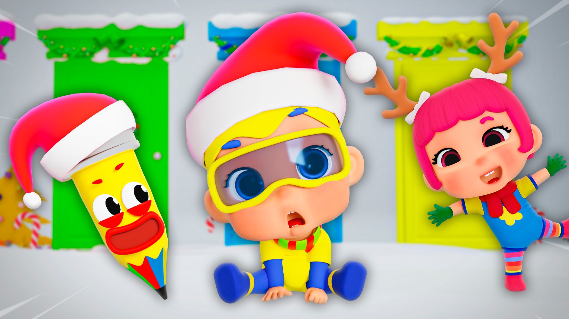 Волшебный Карандаш: Новый год! Прятки с Карапузами DB| D Billions Детские Песни смотреть онлайн