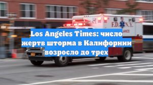 Los Angeles Times: число жертв шторма в Калифорнии возросло до трех