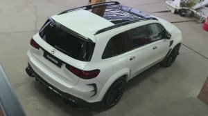 Проект полного тюнинга Mercedes GLS 63 AMG: MANSORY, ковка R24, перешив салона.