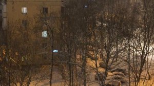 Видео снятое Oppo Find X8 Ultra в 4k. Ночь, снег, туман, с рук