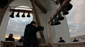 Колокольный звон, Максим Полубнев. Колокольня Троицкого собора Псковского кремля, 9.01.2025