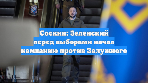 Соскин: Зеленский перед выборами начал кампанию против Залужного