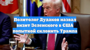 Политолог Дудаков назвал визит Зеленского в США попыткой склонить Трампа
