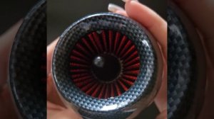 Воздушный фильтр нулевик универсальный d 42 mm/ угол 45 % турбина карбон на скутер, мопед видеообзор