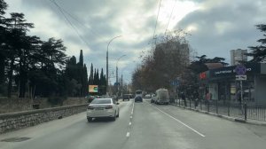 Ялта. Киевская ул., вьезд в город. Автовокзал. К.Маркса до Садовой ул. 20.12.25. Крым. Crimea. Yalta
