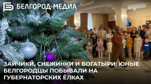 Зайчики, снежинки и богатыри: юные белгородцы побывали на губернаторских ёлках