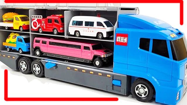 Мультики для детей про машинки. Автовоз везет маленькие машинки. Смотреть Мультики для малышей смотреть онлайн