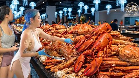 Самый большой шведский стол с морепродуктами в Ханое! Всего 20 $ за Все. смотреть онлайн