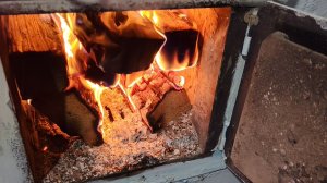 Домашние дела(поменяла тюль, снег, печка, цветы)