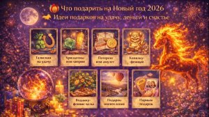 🎁 Что подарить на Новый год 2026 🐎🔥 Идеи подарков на удачу, деньги и счастье