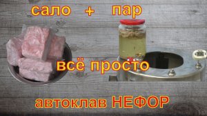 Быстро и просто. Сало в автоклаве.