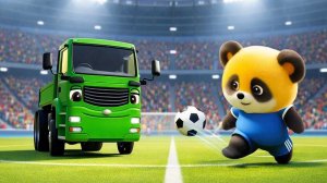 Добрый мультфильм для детей: медвежонок Аксель и грузовик!