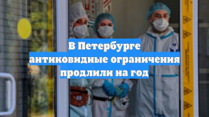 В Петербурге антиковидные ограничения продлили на год