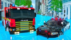 Пожарная машина Фрэнка и сержант Лукас на месте - Герои города за рулем (WCH) - Новый мультфильм