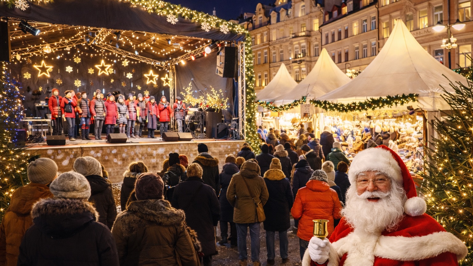 ⭐ Прага прогулка по городу | Путешествие по Европе | Рождественские ярмарки и еда 2025 | Чехия 4K