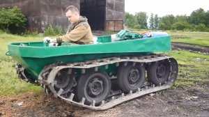 Самодельный гусеничный вездеход ЖМЫХ.