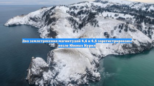 Два землетрясения магнитудой 4,6 и 4,5 зарегистрированы возле Южных Курил