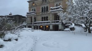 Прогулка по Цюриху с сильным снегопадом 🌨 Метель в Швейцарии ❄️ Пешеходная экскурсия по Швейцарии