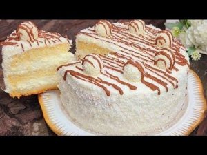 НОВОГОДНИЙ Шедевр ВОСТОРГ! ШИКАРНЫЙ ТОРТ РАФАЭЛЛО на ПРАЗДНИЧНЫЙ СТОЛ за 10 минут! ПОНРАВИТСЯ ВСЕМ!