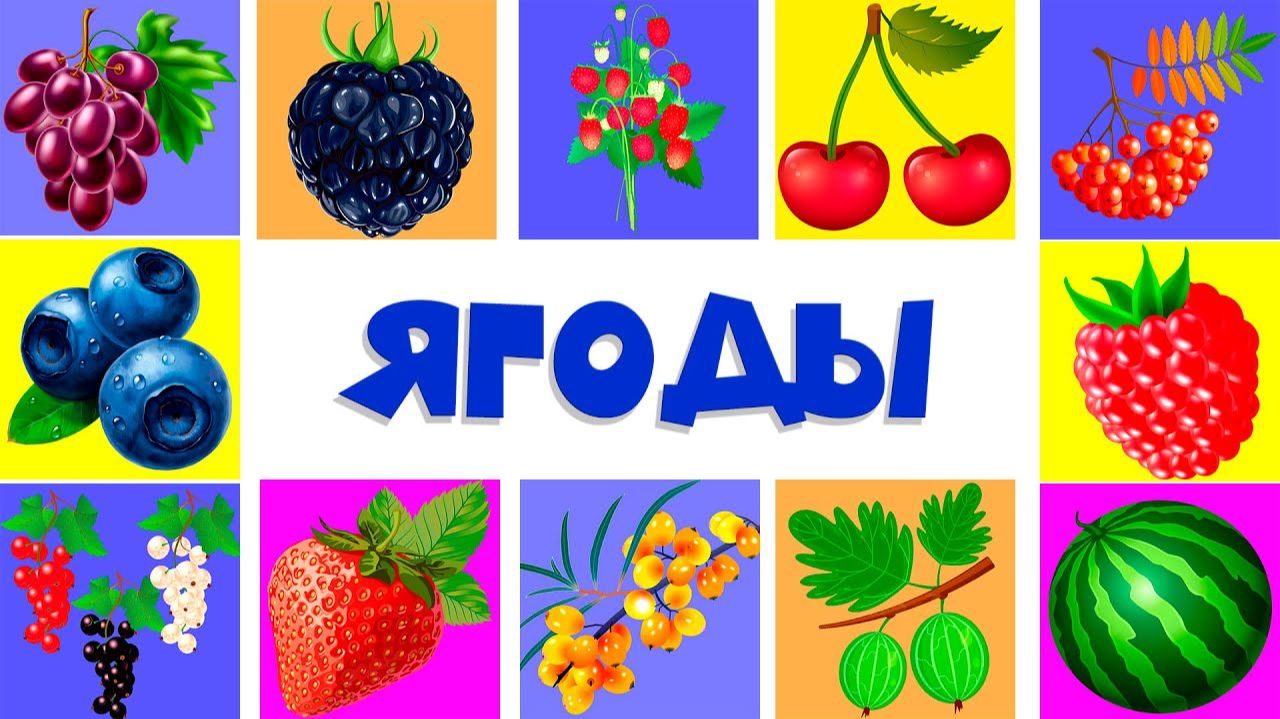 Ягоды 🍓🍒 Учим ягоды для детей развивающие мультики смотреть онлайн
