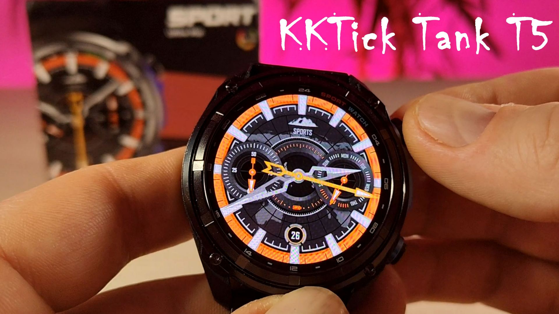 KKTick Tank T5. Обзор на умные часы с  автономностью в 30 дней смотреть онлайн