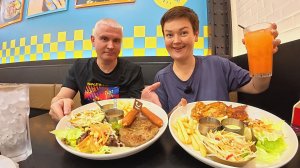 Мукбанг не, НЕ ЛОМНЕМ) ОБМЫЛИ наши покупки и начали ОТМЕЧАТЬ НГ в РЕСТОРАНЕ стейками в Паттайе