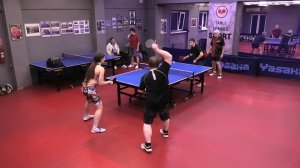 III ф. Егоров/Подушкин (931) - Ушаков/Попова (850) 18.12 настольный теннис Парный турнир СПб