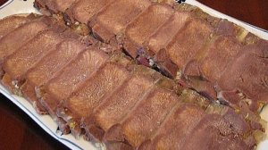 Соленый прессованный язык