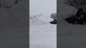 самодельный минипогрузчик чистка снега