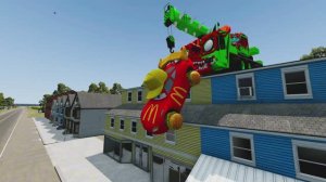 Мультик тачки  Молния Маквин. Беги от страшного Зомби! Зомби разрушают мир , друг Метр  помоги !