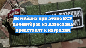 Погибших при атаке ВСУ волонтёров из Дагестана представят к наградам