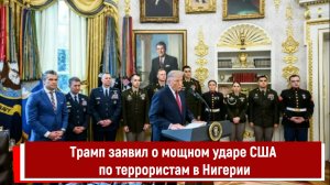 Трамп заявил о мощном ударе США по террористам в Нигерии