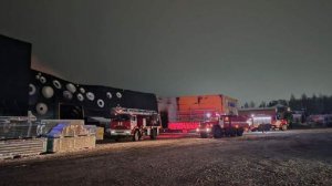 В Тульской области был потушен крупный пожар на производстве