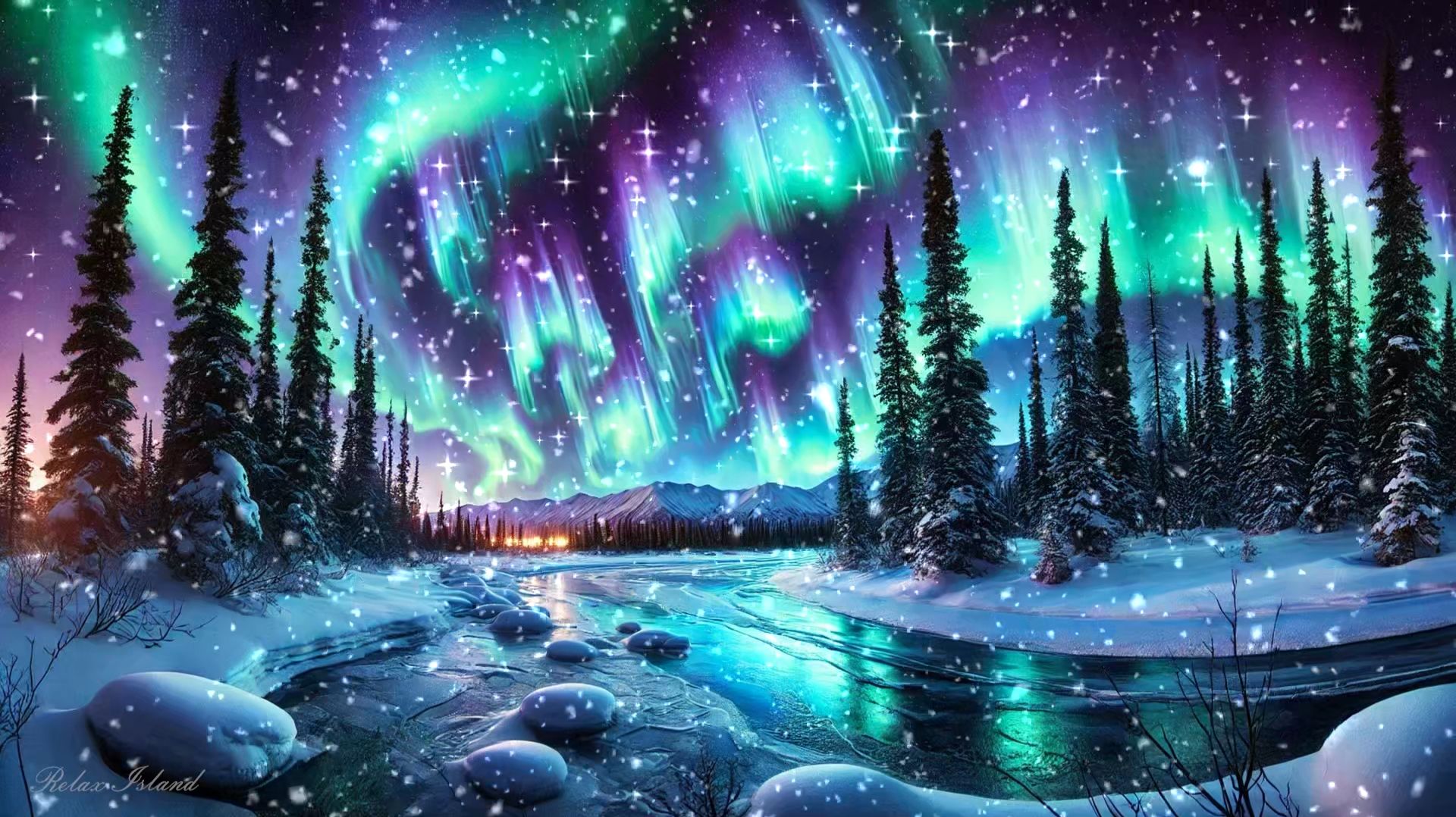 ❄️ ОЧЕНЬ КРАСИВАЯ УСПОКАИВАЮЩАЯ МУЗЫКА ДЛЯ СНА 🎵 РАССЛАБЛЯЮЩАЯ МУЗЫКА ДЛЯ ДУШИ И ПОЛЯРНОЕ СИЯНИЕ смотреть онлайн