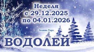 ВОДОЛЕЙ | ТАРО прогноз на неделю с 29 декабря 2025 года по 4 января 2026 года