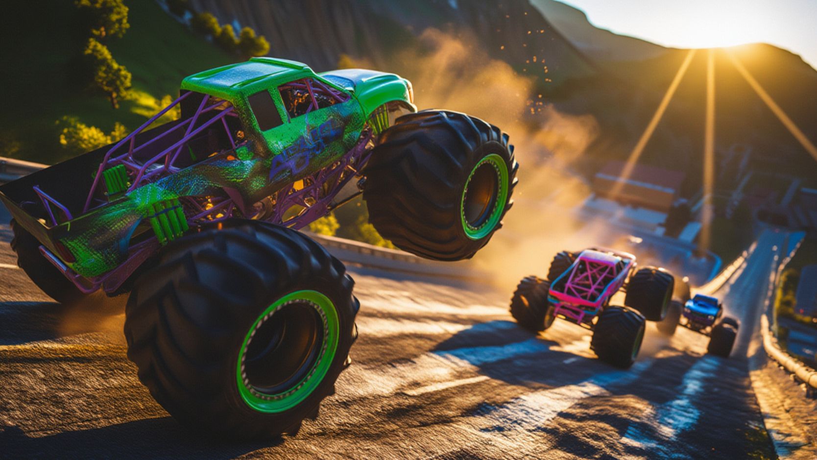 МУЛЬТИКИ ПРО МАШИНКИ Эпические прыжки и столкновения на скоростном монстр-траке Beamng Drive #110 смотреть онлайн