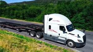 В США у грузовика сломался прицеп.