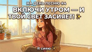 НА ДЕНЬ ПЕСНЮ #4 | Позитивная песня-аффирмация для утра | Я сияю