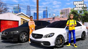 ОПЕРСКАЯ ЕЗДА В GTA 5 - ГОНКА MERCEDES E63 W212 ПРОТИВ BMW M5 F10! ШАШКИ В ПОТОКЕ! ВОТЕР