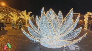 Вечерний Питер в Новогоднем облике. Прогулка по вечернему городу. Часть 1.