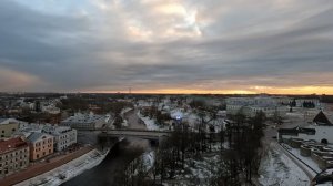 Колокольный звон, Сергей Грибанов. Колокольня Троицкого собора Псковского кремля, 9.01.2025