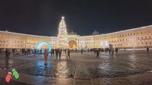 Вечерний Питер в Новогоднем облике. Прогулка по центру. Часть 2#вечернийгород #petersburg