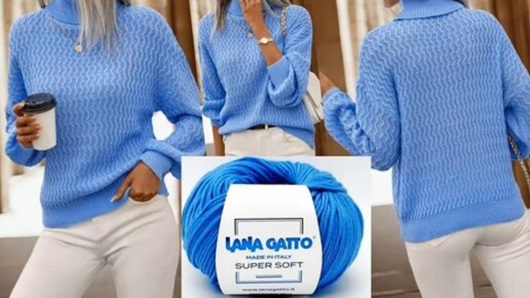 ВЯЖЕМ НОВИНКУ от 👉мировых дизайнеров. 🔥СТИЛЬНЫЙ ,МОДНЫЙ ПУЛОВЕР .👍ОЧЕНЬ ПРОСТОЙ УЗОР . смотреть онлайн