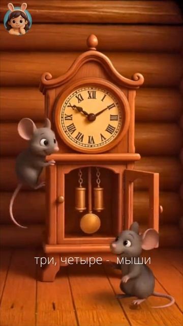 🎵 Потешная песенка： Мышки и часы ⏰🐭 смотреть онлайн