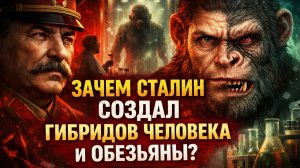 ШОК! Зачем Сталин приказал создать армию гибридов человека и обезьяны!? правда о гибридах.