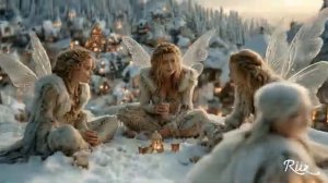 Сказочная фея Зима. Уютное заклинание света. Музыкальное видео от ИИ.